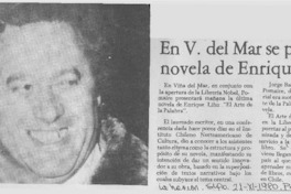 En V. del Mar se presentará novela de Enrique Lihn