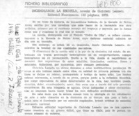 Incendiaron la escuela