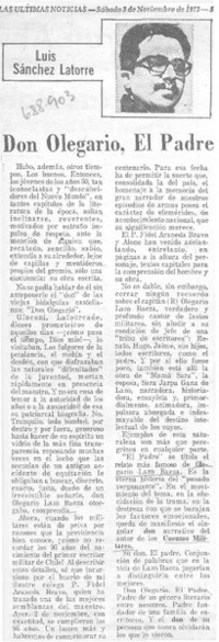 Don Olegario, El Padre