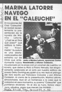 Marina Latorre navegó en el "Caleuche".