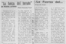 La fuerza del terruño" en Marina Latorre