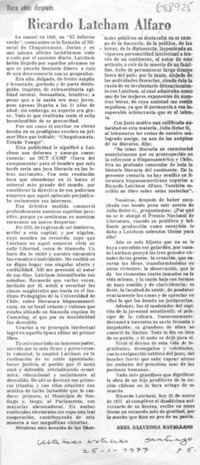 Ricardo Latcham Alfaro