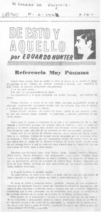 Referencia muy póstuma