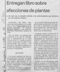 Entregan libro sobre afecciones de plantas.