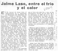 Jaime Laso, entre el frío y el calor.