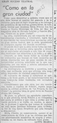 Como en la gran ciudad"