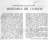 Historia de Curicó