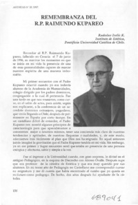 Remembranza del R.P. Raimundo Kupareo