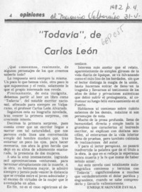 Todavía", de Carlos León