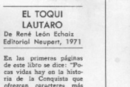El Toqui Lautaro