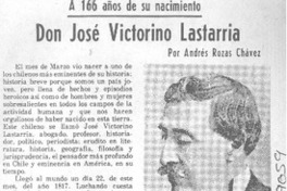 Don José Victorino Lastarria