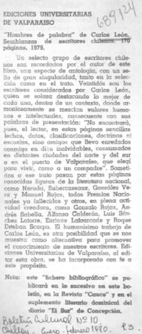 Hombres de palabra".