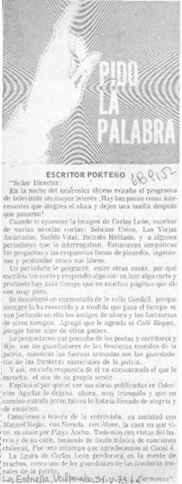 Escritor porteño