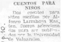 Cuentos para niños.