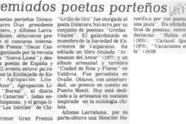Premiados poetas porteños