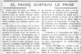 El padre Gustavo Le Paige.