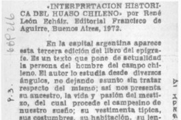 Interpretación histórica del huaso chileno