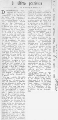 El último positivista