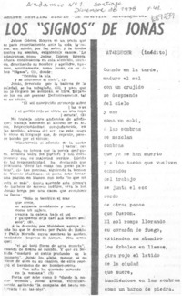 Los "Signos" de Jonás