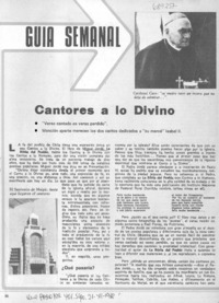 Cantores a lo divino