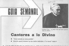 Cantores a lo divino