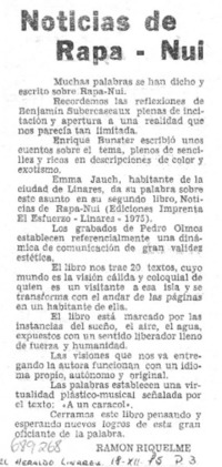 Noticias de Rapa-Nui