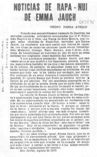 Noticias de Rapa-Nui de Emma Jauch