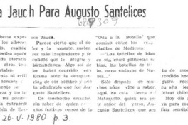 Los sonetos de Emma Jauch para Augusto Santelices.