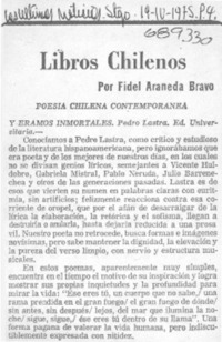 Libros chilenos