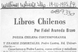 Libros chilenos