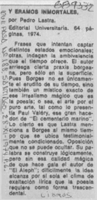 Y éramos inmortales.