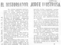 El historiador Jorge Inostrosa