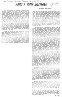 Adiós a Jorge Inostrosa