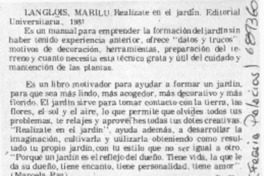 Realízate en el jardín