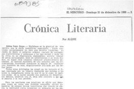 Crónica literaria