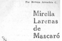 Mireya Larenas de Mascaró