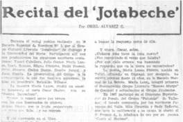 Recital de "Jotabeche"