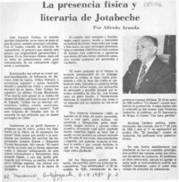 La presencia física y literaria de Jotabeche