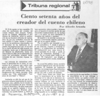Ciento setenta años del creador del cuento chileno