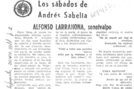 Alfonso Larrahona, sonetvalpo.