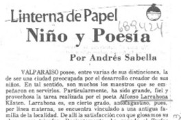 Niño y poesía