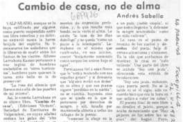 Cambio de casa, no de alma