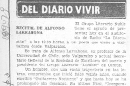 Recital de Alfonso Larrahona