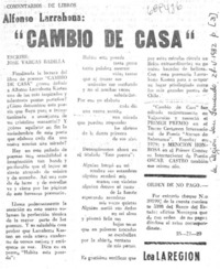 Cambio de casa".