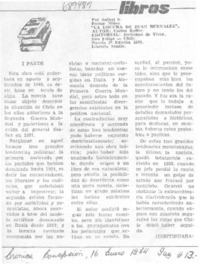 La Locura de Juan Bernales"