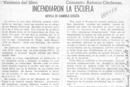 Incendiaron la escuela