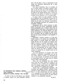 Mi encuentro con Gabriela Mistral