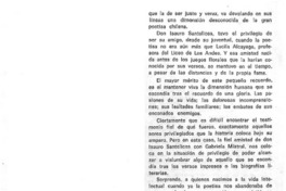 Mi encuentro con Gabriela Mistral