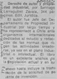Derecho de autor y propiedad industrial.