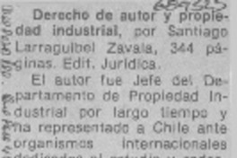 Derecho de autor y propiedad industrial.